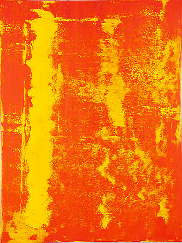 交響樂紅/黃 - 布面油画, 120 x 160 cm