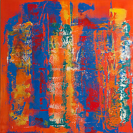 Juncta 3 - Oil on canvas, 100 x 100 cm