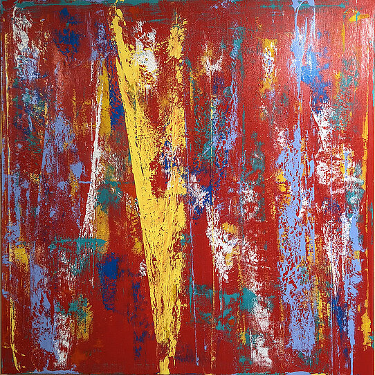 Juncta 5 - Oil on canvas, 160 x 160 cm
